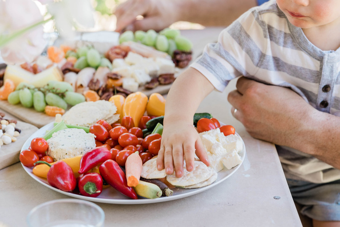 Boy Eating Brunch